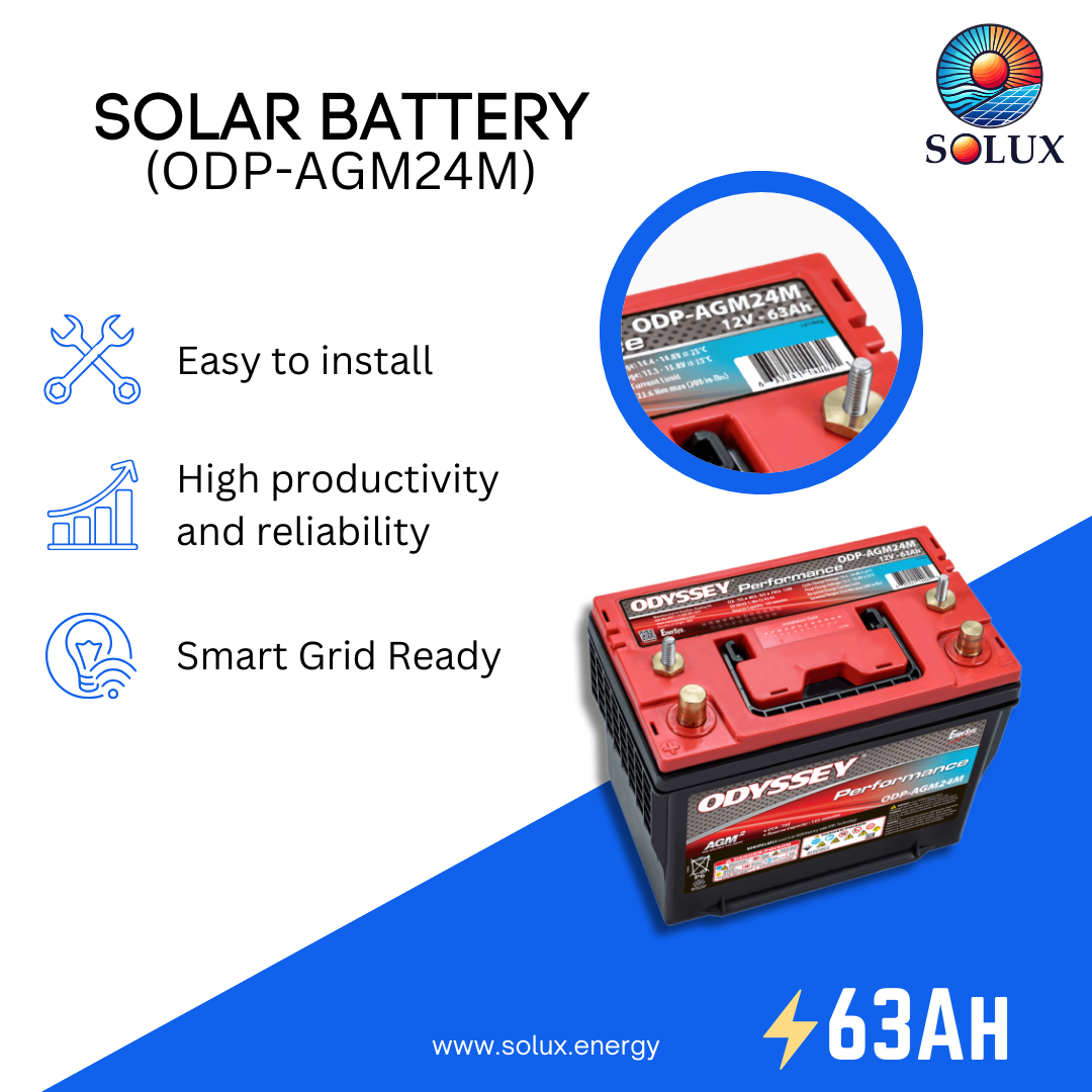 This is an image of Odyssey Battery 12VDC 63Ah Performance Series Group 24 AGM Battery